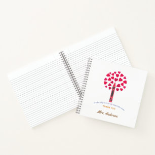 Big crayon boom/leraar waardering notitieboek