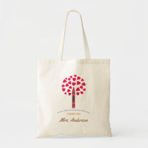 Big crayon boom/leraar waardering tote bag