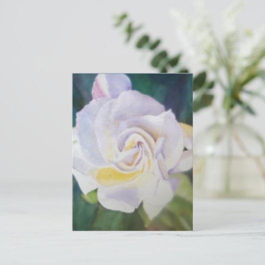 Big Creamy White Gardenia Briefkaart (Staand voorkant)