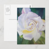 Big Creamy White Gardenia Briefkaart (Voorkant / Achterkant)