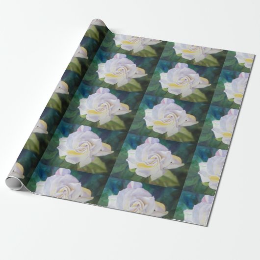 Big Creamy White Gardenia Cadeaupapier (Uitgerold)