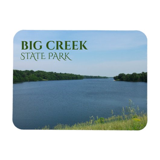 Big Creek Lake, Big Creek State Park, Iowa Magneet (Horizontaal)