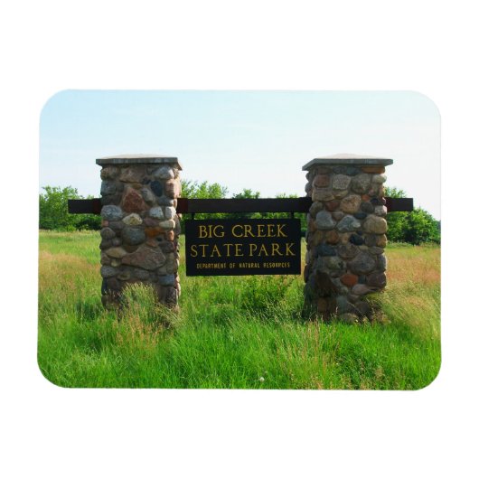 Big Creek State Park, Iowa Magnet Magneet (Horizontaal)