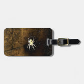 Big Creepy Spider op het web Bagagelabel (Voorkant horizontaal)