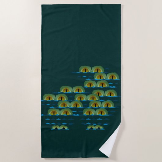 Big Croc Beach Towel Strandlaken (Voorkant)