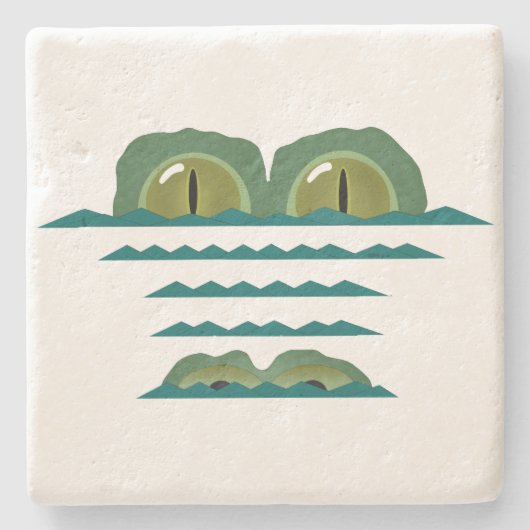 Big Croc Stone Onderzetter (Voorkant)