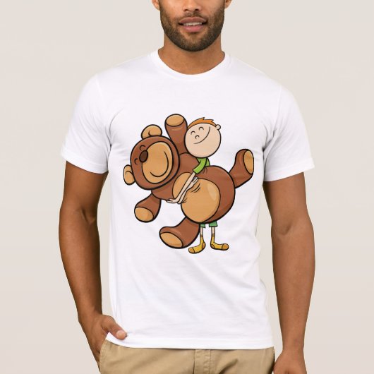 Big Cuddly Teddy Bear Mannen T-shirt (Voorkant)