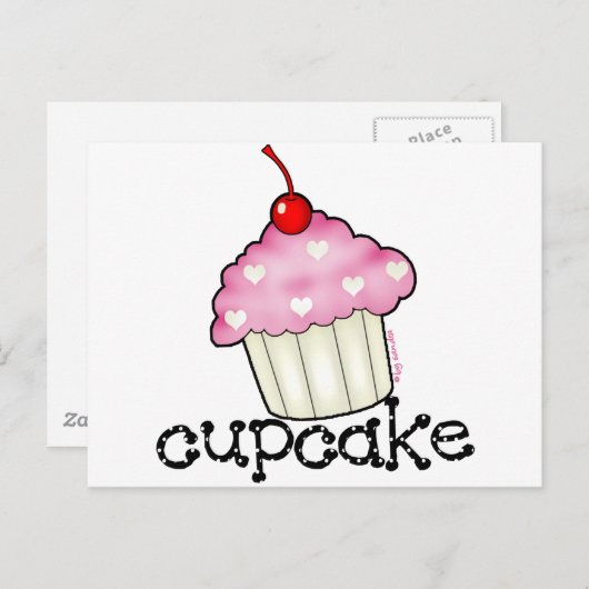 Big Cupcake Briefkaart (Voorkant / Achterkant)