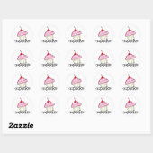 Big Cupcake Ronde Sticker (Vel)