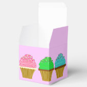 Big Cupcakes Girls Birthday Party Gift Box Bedankdoosjes (Geopend)