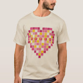 Big Cupid Pixel Heart T-shirt (Voorkant)