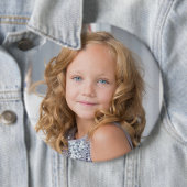 BIG custom photo round button (In situ)