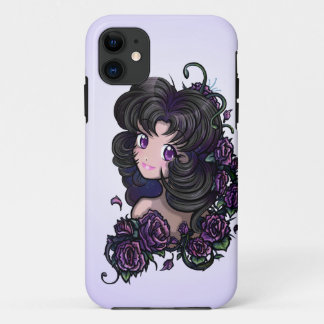 Big Cute Anime Eyes and Flowers (iphone 5 hoesje) Case-Mate iPhone Case