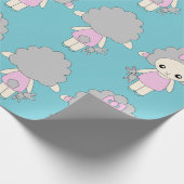 Big Cute Sheep Doll Cadeaupapier (Hoek)