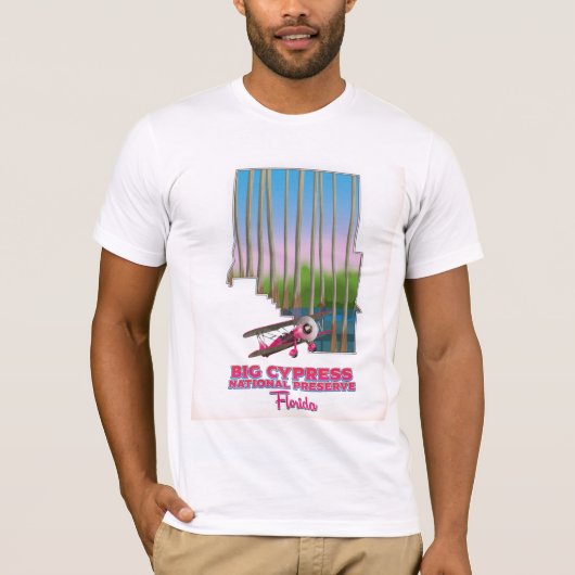 Big cypress nationale conservatoire kaart Florida T-shirt (Voorkant)