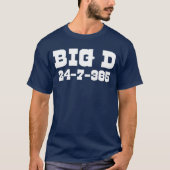 Big D 24-7-365 Shirt - voor Dallas Footballs venti (Voorkant)