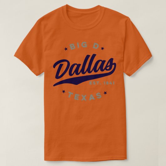 Big D Dallas Texas T-shirt (Design voorkant)
