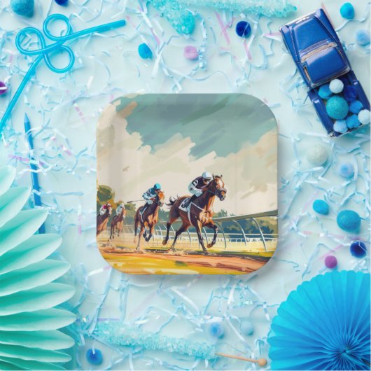 BIG "D" RACE PAPIER BORD (Feest)