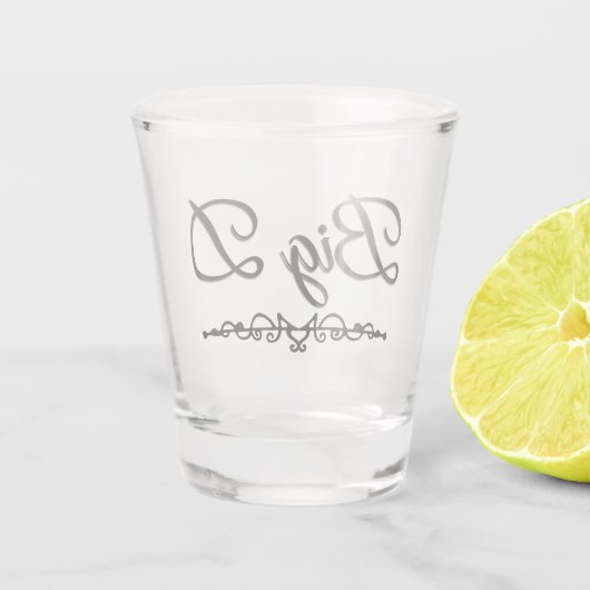 Big D Shot glas (Achterkant)