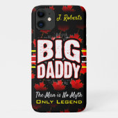 Big Dad Canadian Maple (Jouw naam) op Black Case-Mate iPhone Case (Achterkant)