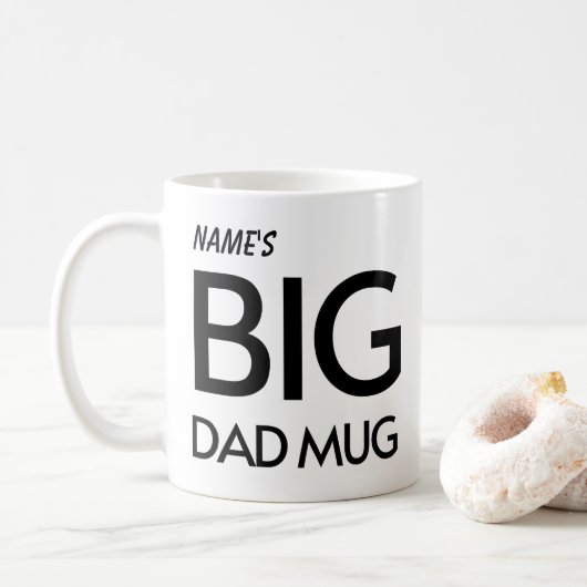 Big Dad Mok Funny Vaderdag Coffee Mok (Met donut)