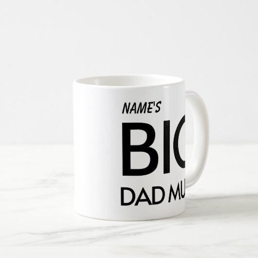 Big Dad Mok Funny Vaderdag Coffee Mok (Voorkant rechts)