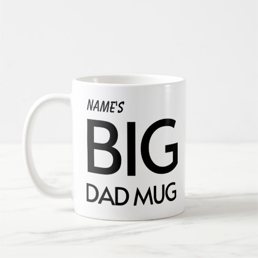 Big Dad Mok Funny Vaderdag Coffee Mok (Links)
