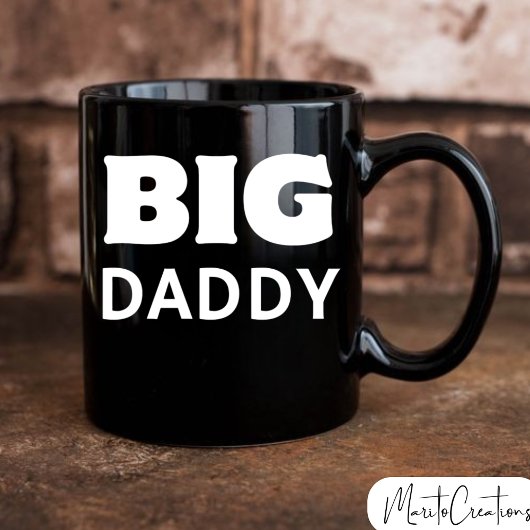 Big Daddy coffee mug, gift for dad. Mok