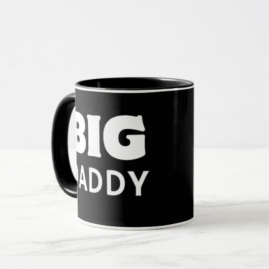 Big Daddy coffee mug, gift for dad. Mok (Voorkant links)