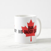 Big Daddy Energy Canadian Maple Leaf Koffiemok (Voorkant rechts)