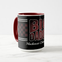 Big Daddy met bruine ruitjes en naam op zwart