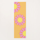 Big Daisy gepersonaliseerd omkeerbaar Sinaasappel Yogamat (Achterkant)