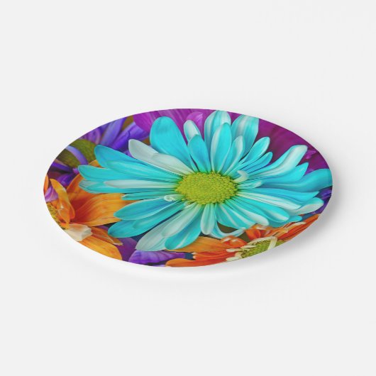 Big Daisy Pattern Papieren Bordje (Gekanteld)