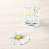 Big daisy ronde kartonnen onderzetter (Insitu)