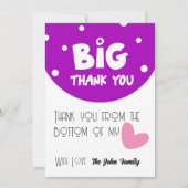 BIG Dank u Wenskaart met Semi Circle Feestdagenkaart (Voorkant)