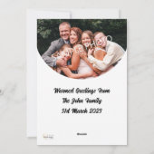 BIG Dank u Wenskaart met Semi Circle Feestdagenkaart (Achterkant)