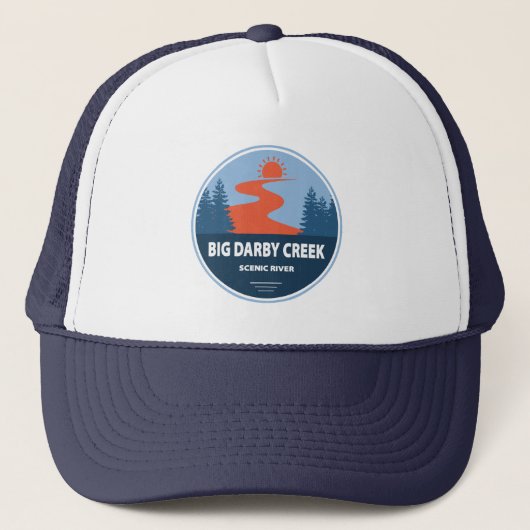 Big Darby Creek Schone Rivier Ohio Trucker Pet (Voorkant)