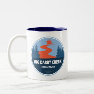 Big Darby Creek Schone Rivier Ohio Tweekleurige Koffiemok