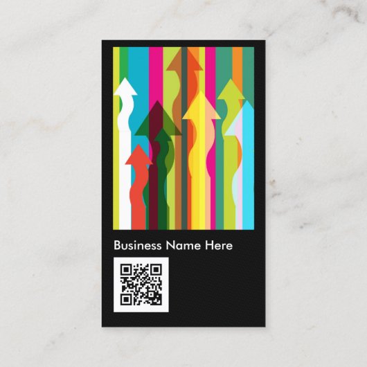 Big Data Analyst - Colorful & QR Code Visitekaartje (Achterkant)