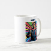 Big Data graaft diep. 2 aanpasbare tekstregels Koffiemok (Voorkant rechts)