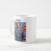 Big Data graaft diep. 2 aanpasbare tekstregels Koffiemok (Voorkant links)