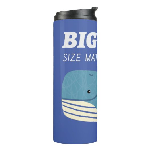 Big Data grootte doet ertoe Thermosbeker (Gedraaid links)