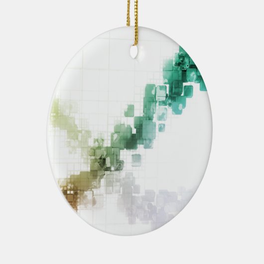 Big Data Visualization Analytics-technologie Keramisch Ornament (Rechts)