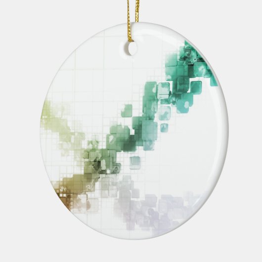 Big Data Visualization Analytics-technologie Keramisch Ornament (Links)