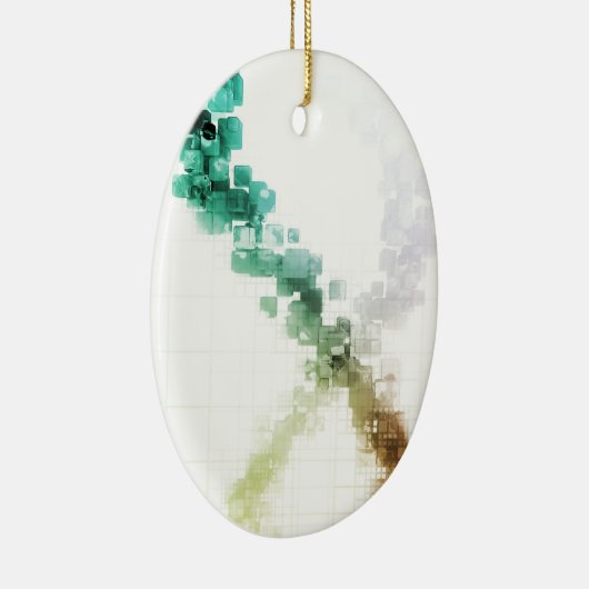 Big Data Visualization Analytics-technologie Keramisch Ornament (Rechts)