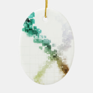 Big Data Visualization Analytics-technologie Keramisch Ornament