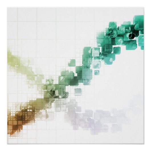 Big Data Visualization Analytics-technologie Poster (Voorkant)