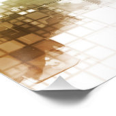 Big Data Visualization Analytics-technologie Poster (Hoek)