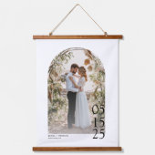 Big Date Custom Photo Print Wedding Hangend Wandkleed (Voorkant)