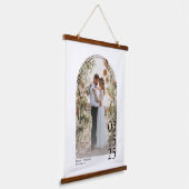 Big Date Custom Photo Print Wedding Hangend Wandkleed (Gebogen)